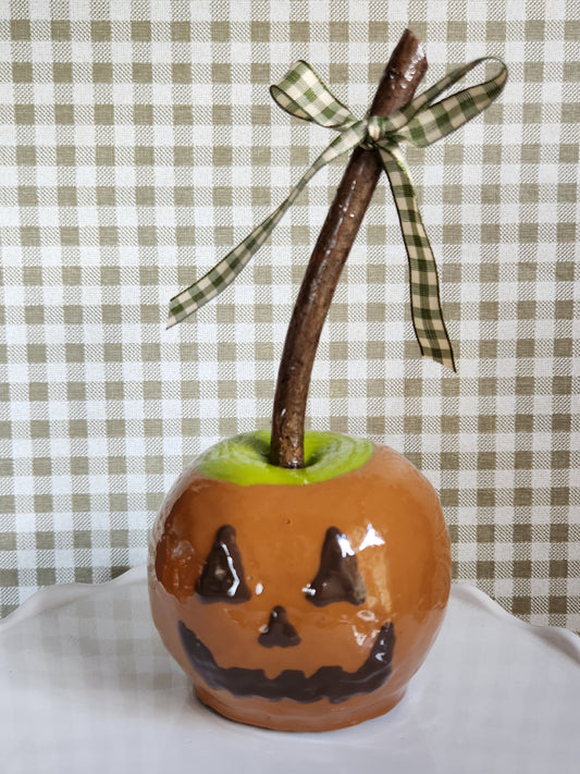 Candy Apple Hand-Finished | Full-Sized Decorative Fall & Halloween Decor