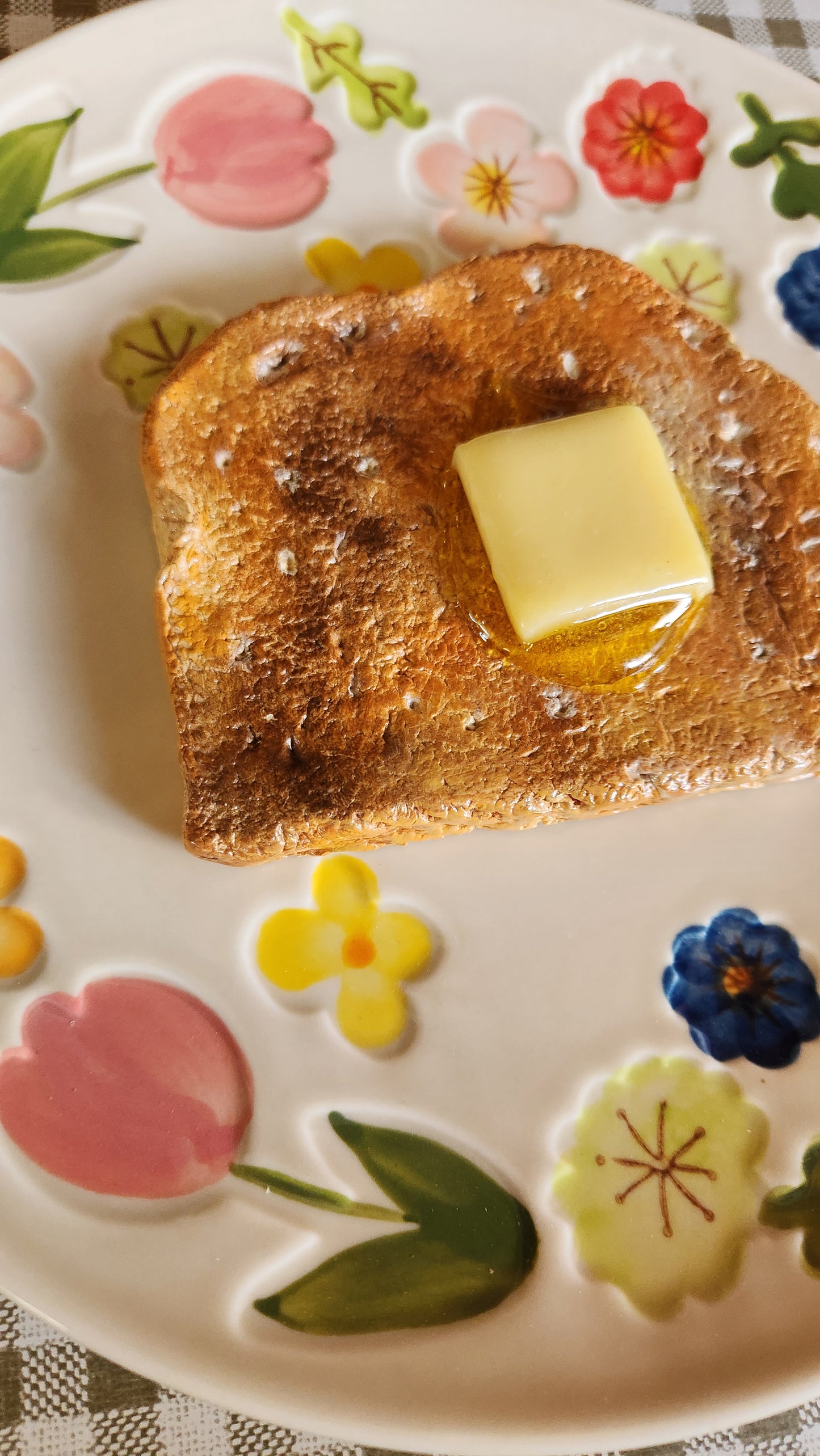 Slice of Toast with Butter — Handcrafted Food Sculpture