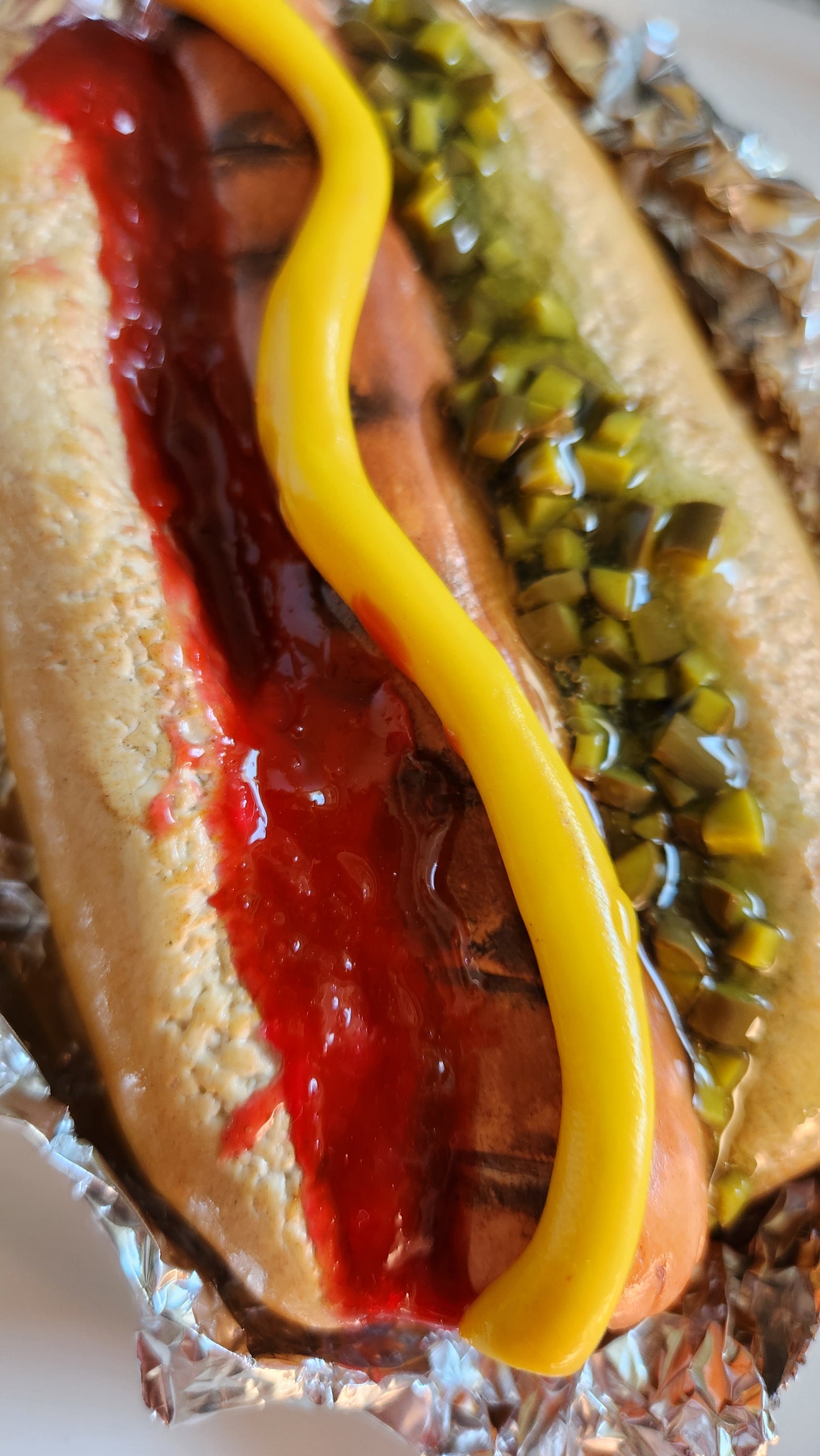Ballpark Dog— Handcrafted Food Sculpture
