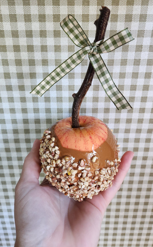 Candy Apple Hand-Finished | Full-Sized Decorative Fall & Halloween Decor