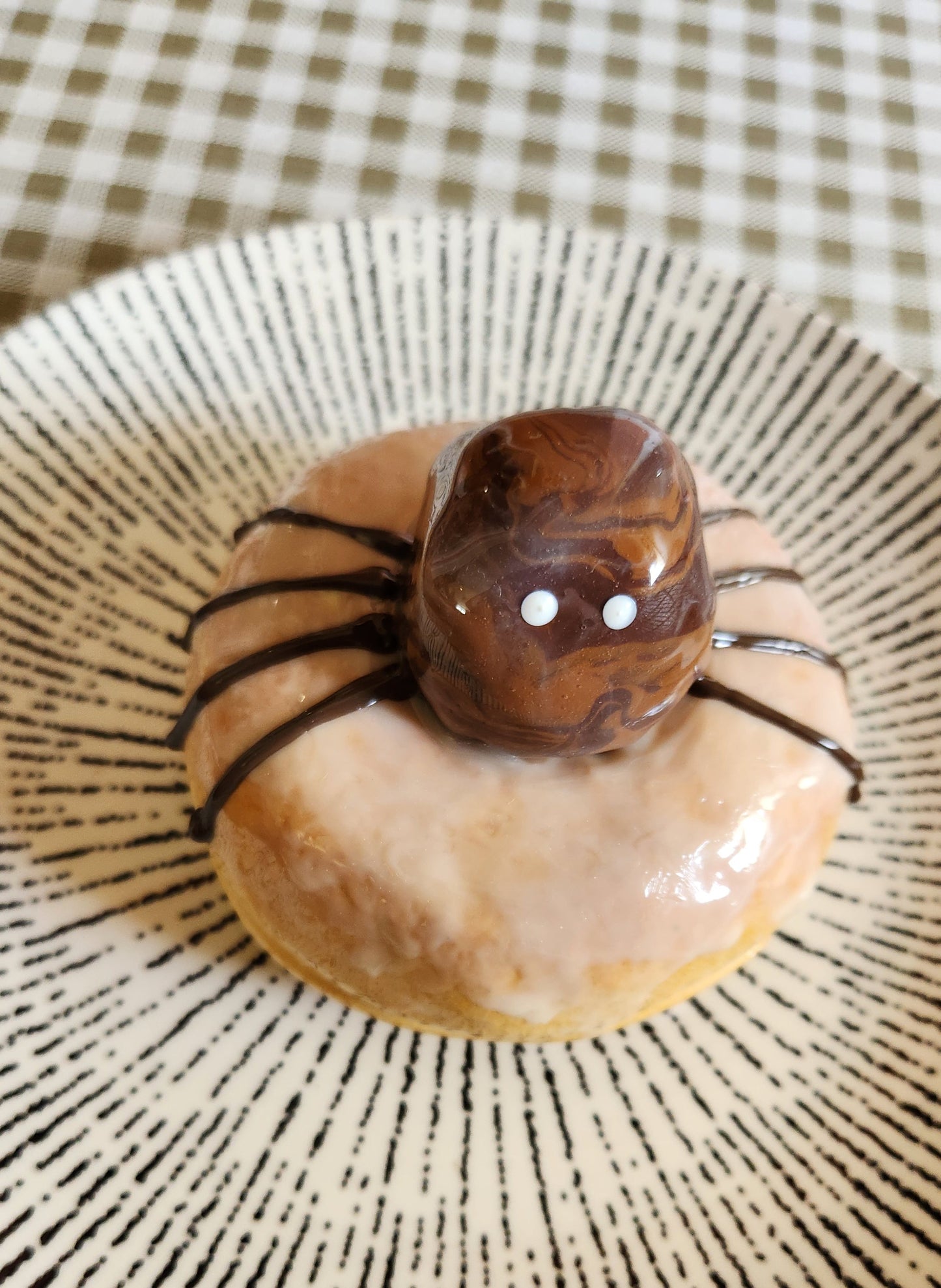 Glazed Spider Donut — Handcrafted Food Sculpture