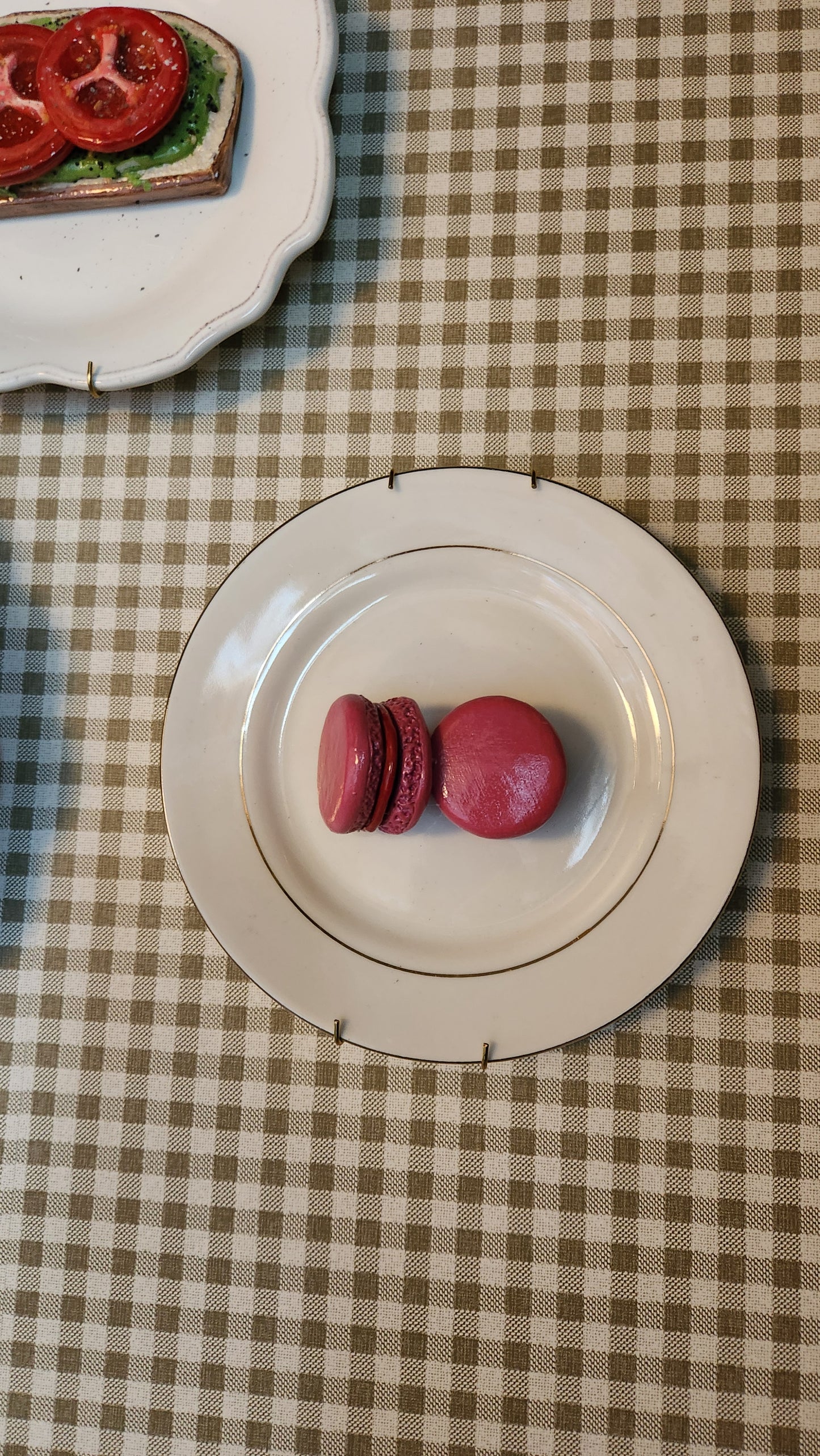 Set of 2 Macarons— Handcrafted Food Sculpture