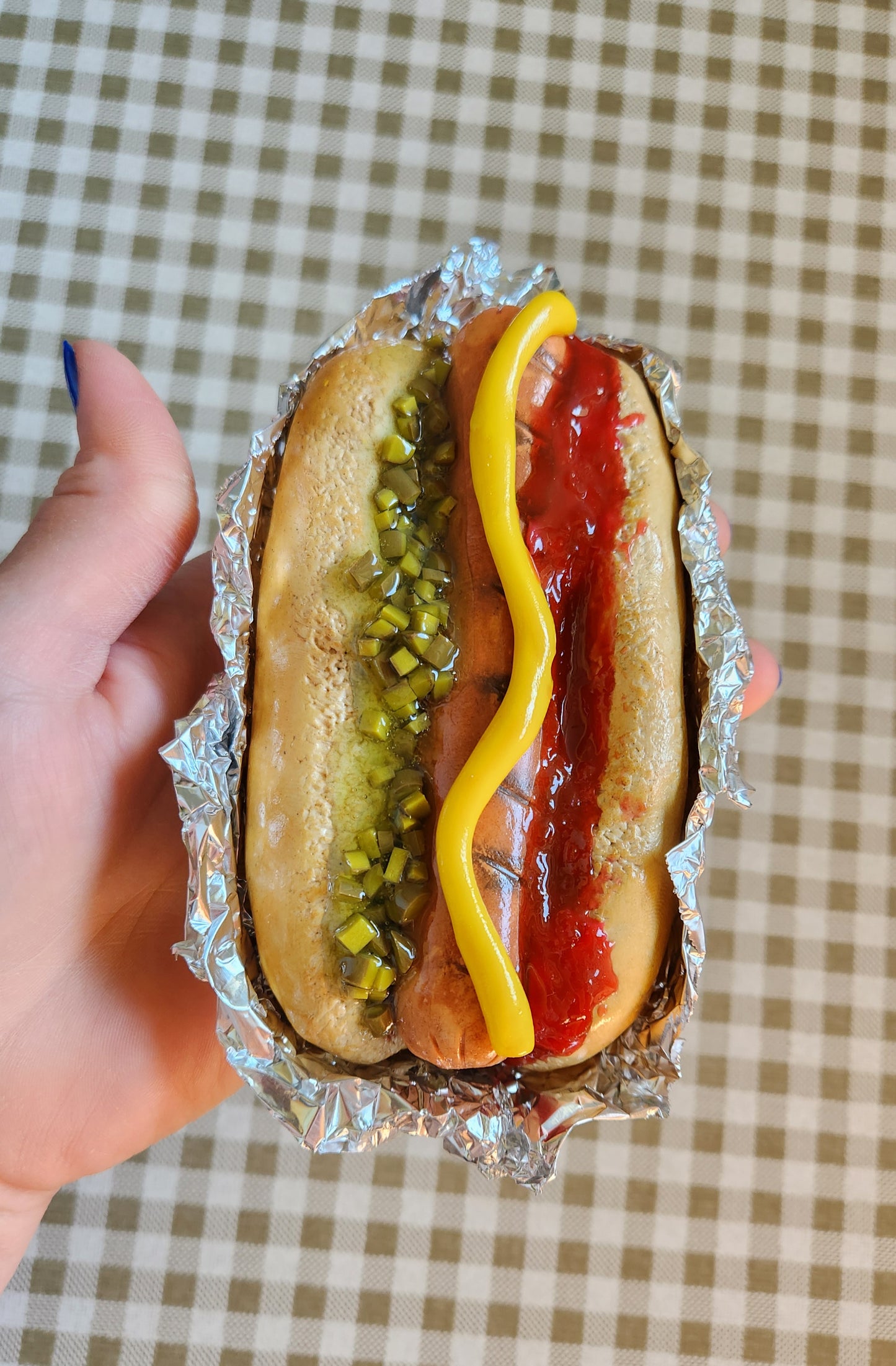 Ballpark Dog— Handcrafted Food Sculpture