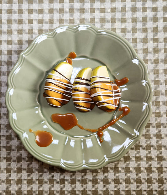 Caramel Apple Slices— Handcrafted Food Sculpture