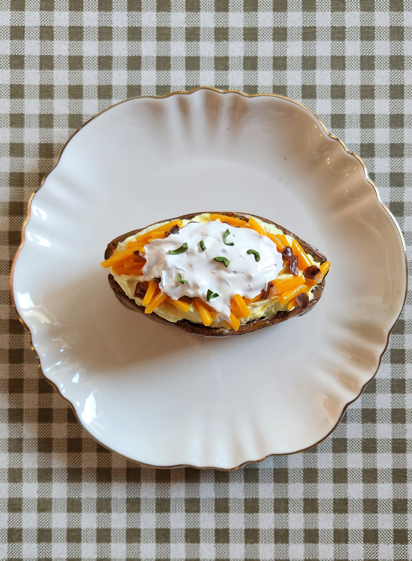 Loaded Baked Potato — Handcrafted Food Sculpture