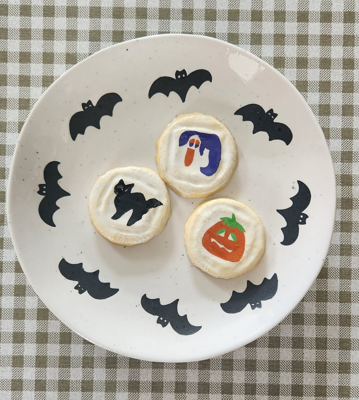 Spooky Sugar Cookies— Handcrafted Food Sculpture, Fake Food, Plate Wall Food Decor