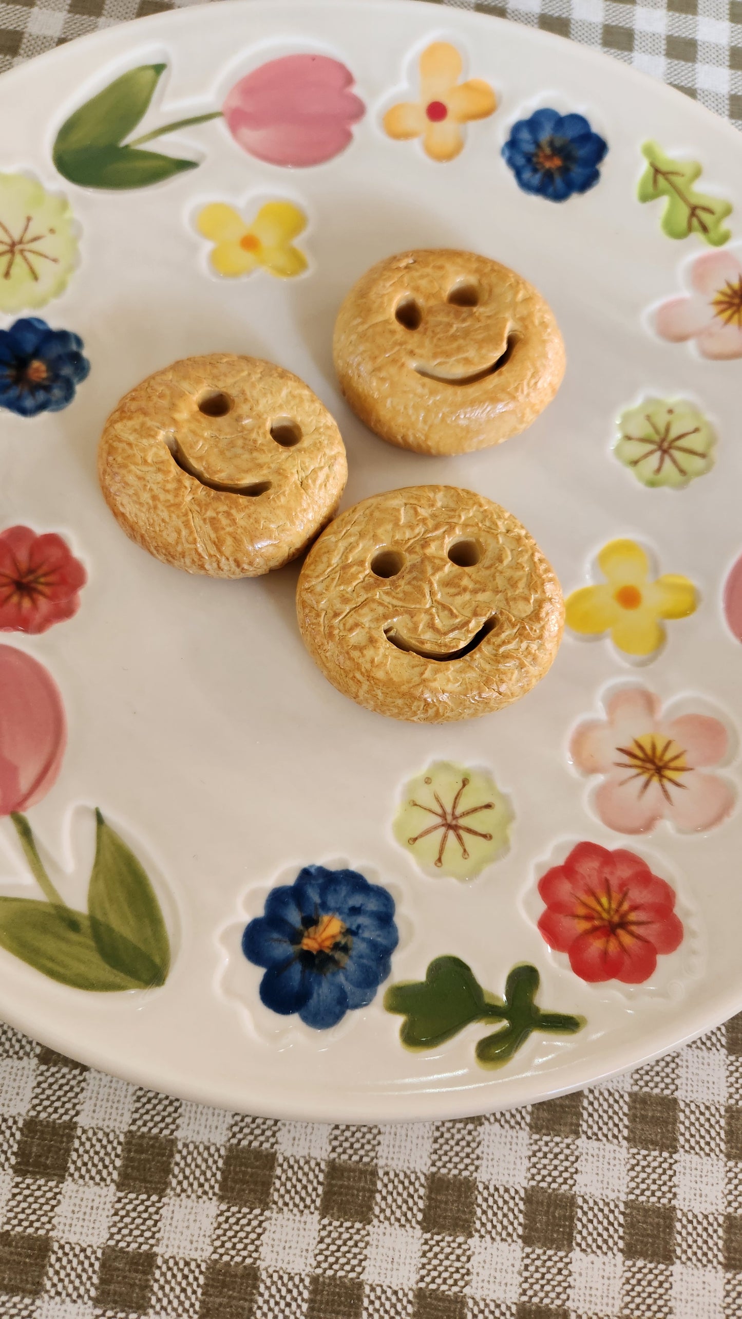 Set of 3 Smiley Face Fries — Handcrafted Food Sculpture m
