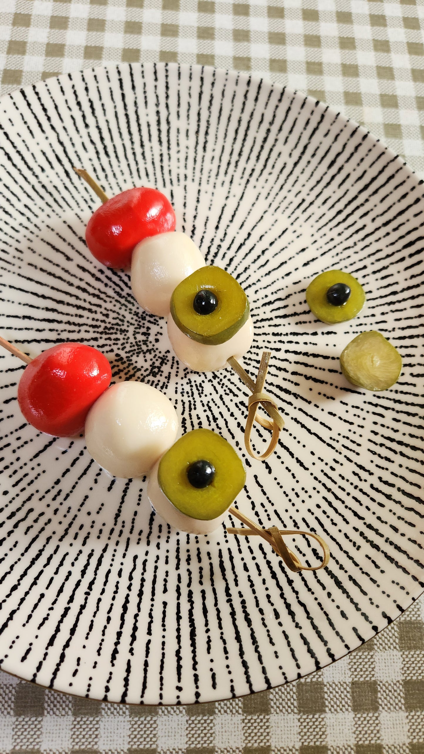 Olive Eye Skewers — Handcrafted Food Sculpture