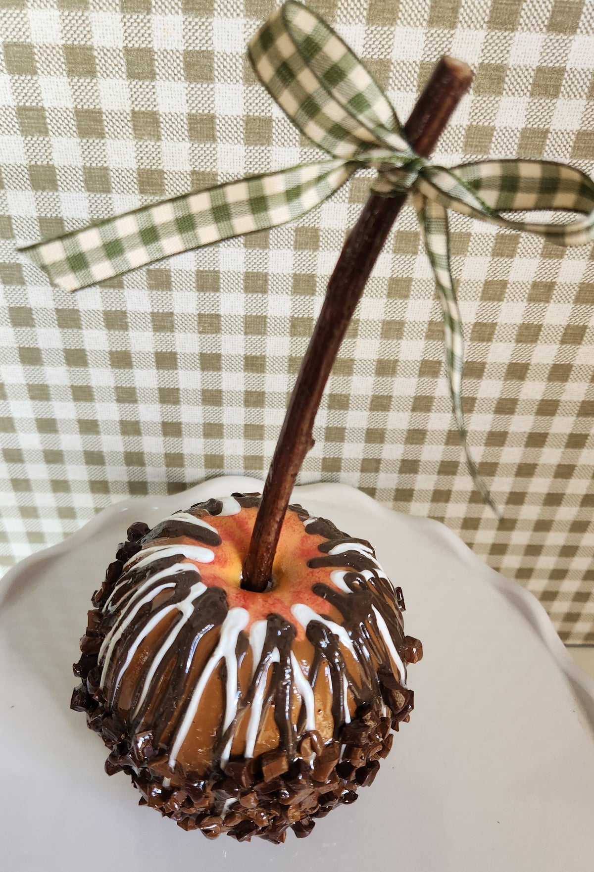 Candy Apple Hand-Finished | Full-Sized Decorative Fall & Halloween Decor