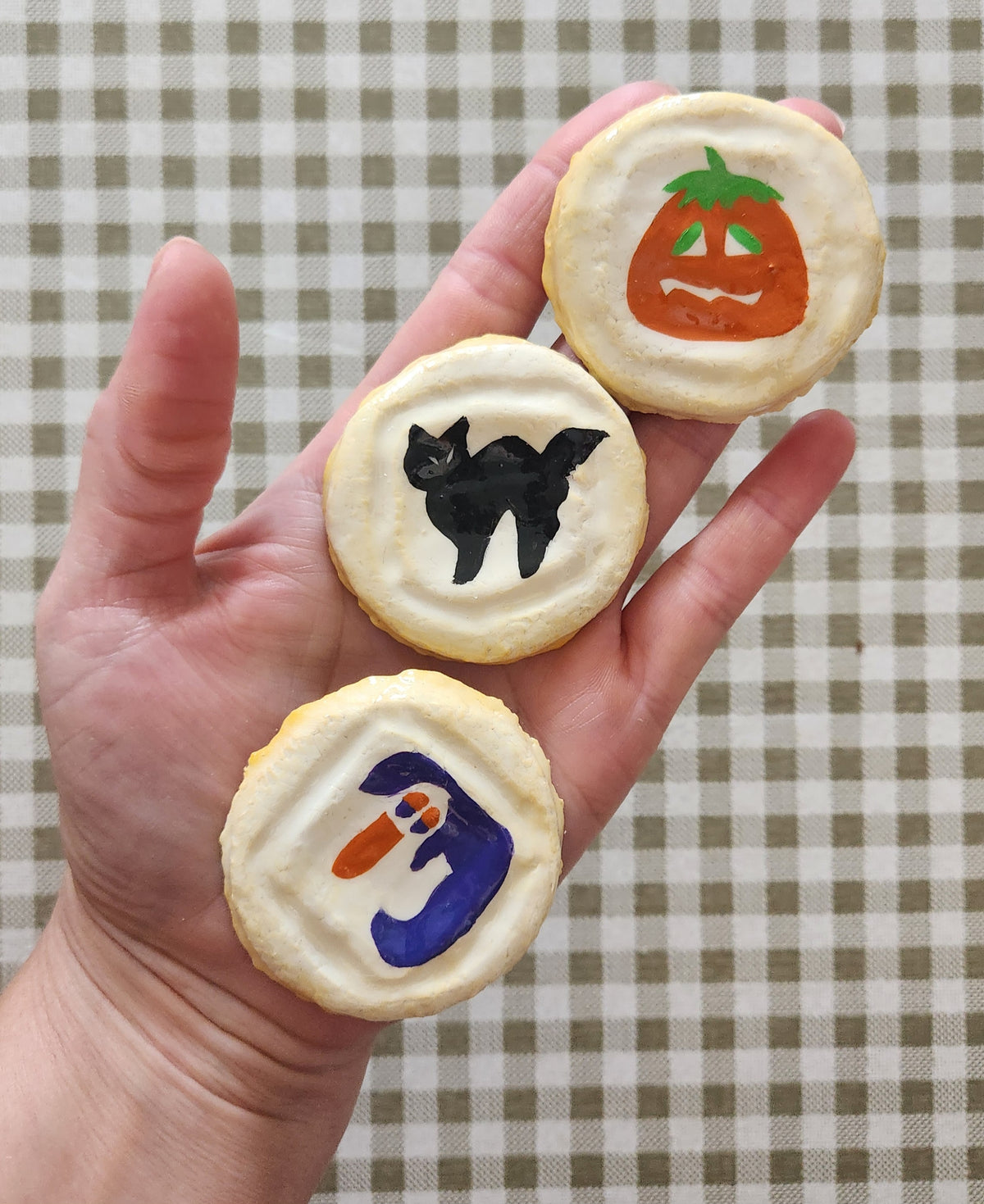 Spooky Sugar Cookies— Handcrafted Food Sculpture, Fake Food, Plate Wall Food Decor