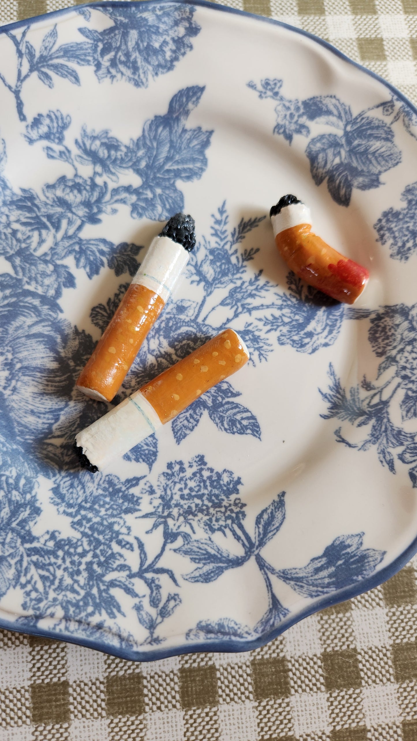 Set of 3 Cigarettes — Handcrafted Food Sculpture