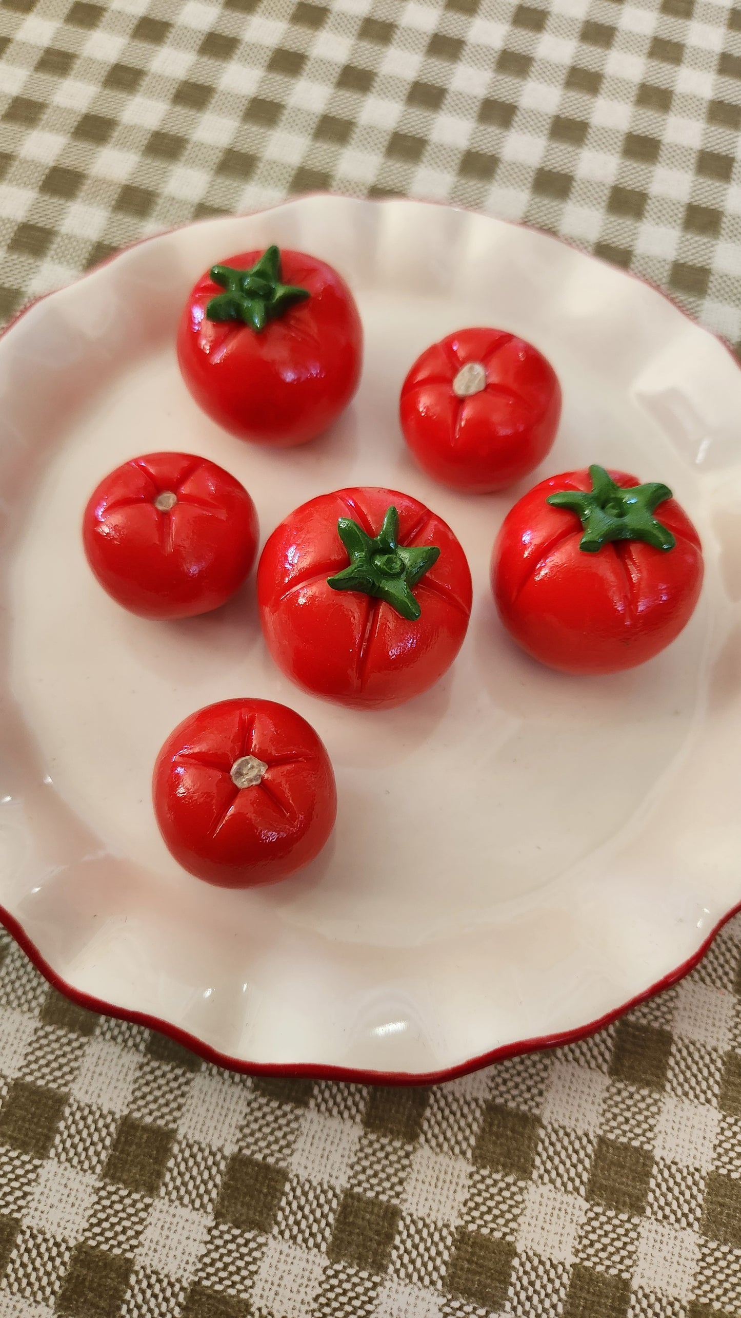 Cherry Tomatoes — Handcrafted Food Sculpture ON PLATE