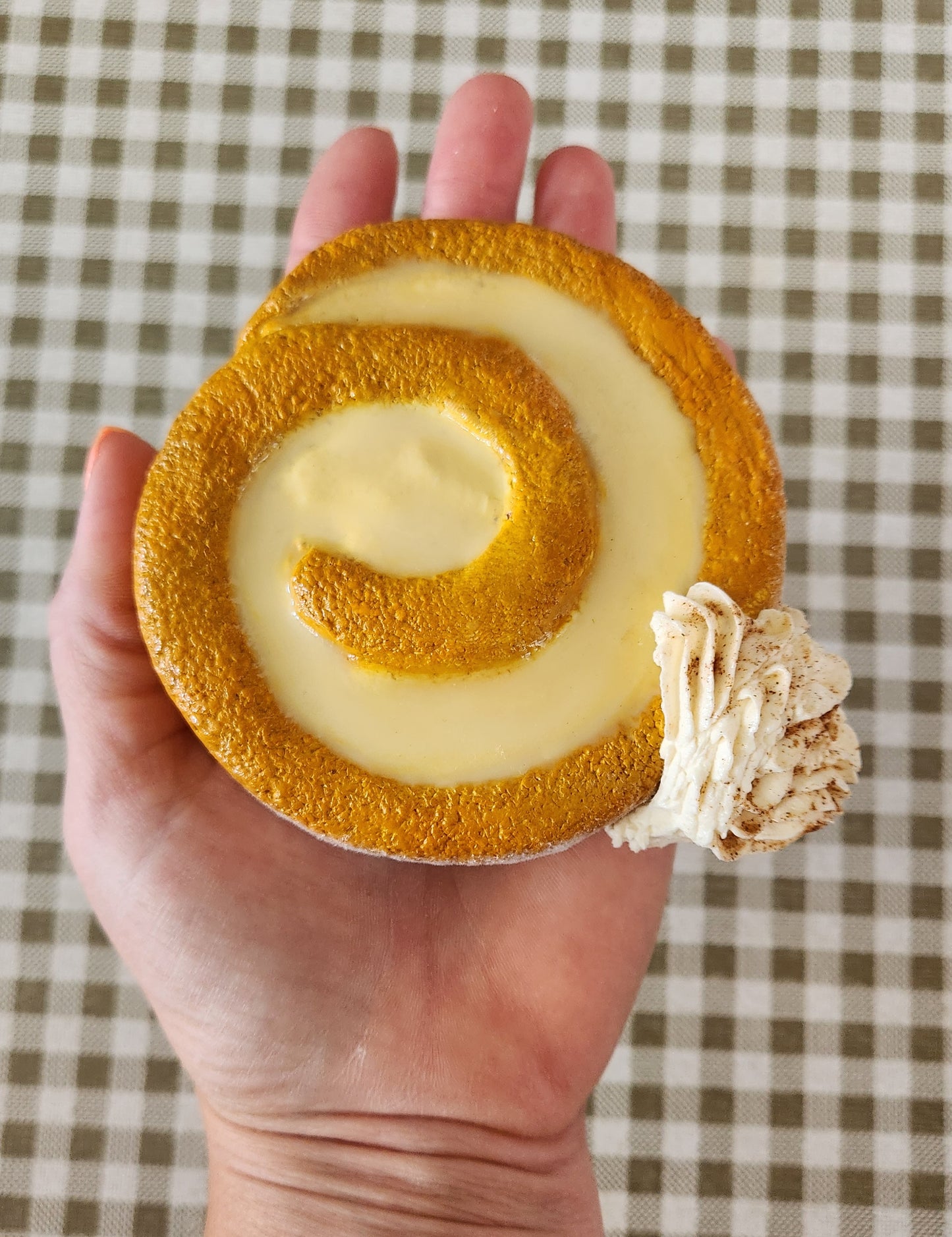 Pumpkin Roll — Handcrafted Food Sculpture
